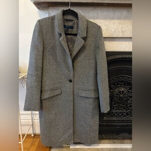 Cole Haan Women's Charcoal Trench Coat